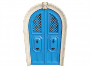 Entrance classic door 81 Modèle 3D