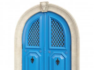 Entrance classic door 81 3D Model