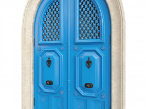 Entrance classic door 81 Modèle 3D