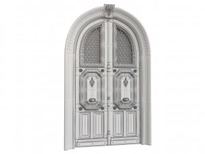 Entrance classic door 81 3D Model