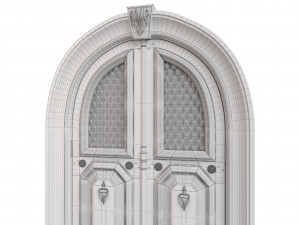 Entrance classic door 81 Modèle 3D