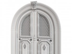Entrance classic door 81 3D Model