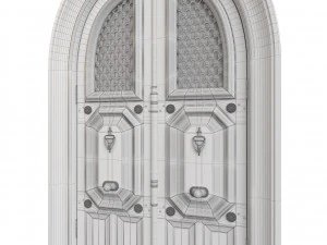 Entrance classic door 81 3D Model