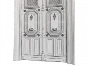 Entrance classic door 81 3D Model