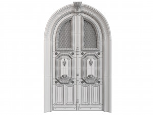 Entrance classic door 81 Modèle 3D