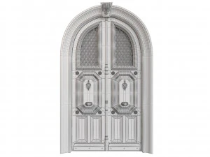 Entrance classic door 81 3D Model