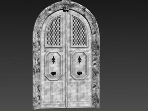 Entrance classic door 81 3D Model