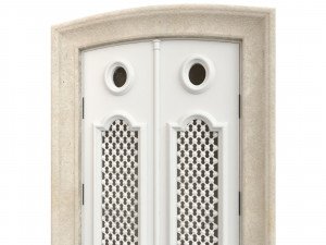 Entrance classic door 82 3D Model