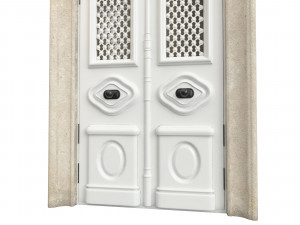 Entrance classic door 82 3D Model