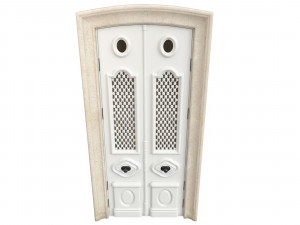 Entrance classic door 82 3D Model