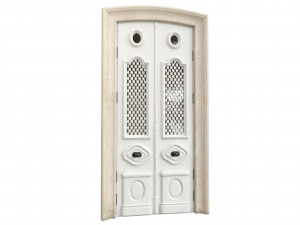 Entrance classic door 82 3D Model