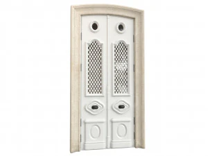 Entrance classic door 82 3D Model