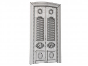 Entrance classic door 82 3D Model