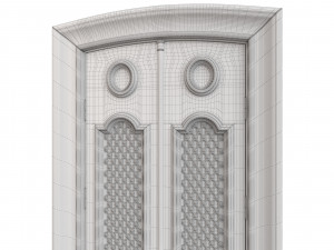 Entrance classic door 82 3D Model