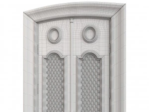 Entrance classic door 82 3D Model