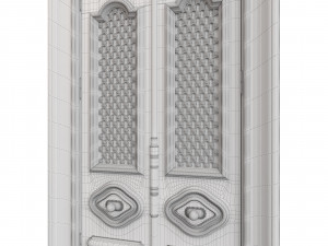 Entrance classic door 82 3D Model