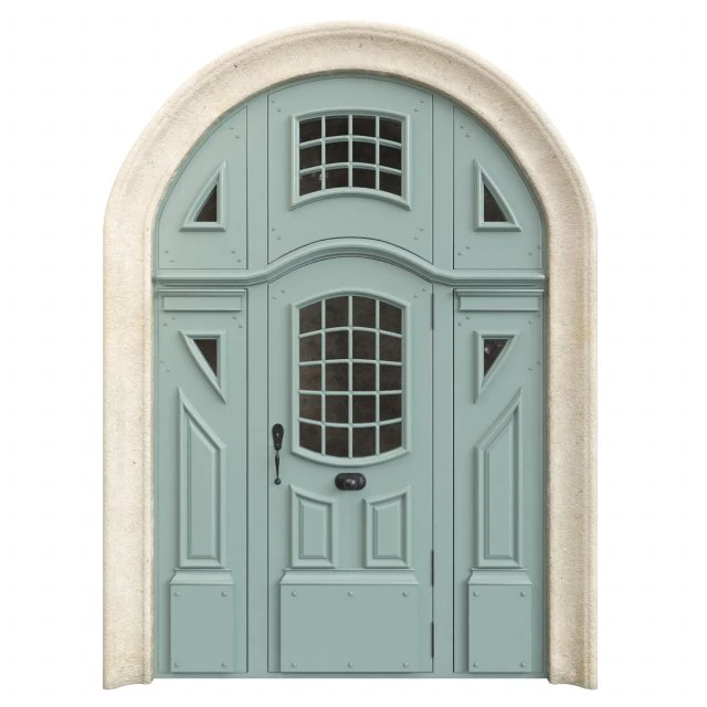Entrance classic door 83 3D Model .c4d .max .obj .3ds .fbx .stl .blend 