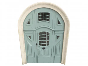 Entrance classic door 83 3D Model