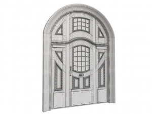 Entrance classic door 83 3D Model