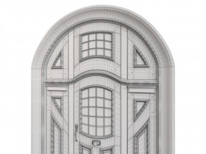 Entrance classic door 83 3D-Modell