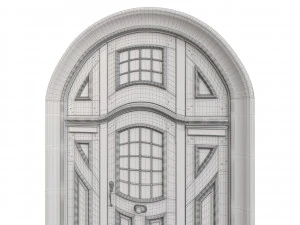 Entrance classic door 83 3D Model