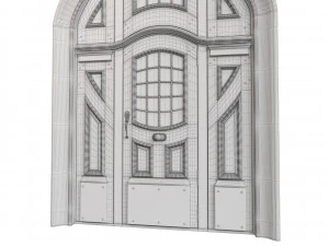 Entrance classic door 83 3D Model
