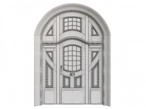Entrance classic door 83 3D Model