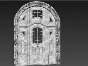 Entrance classic door 83 3D Model