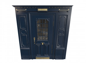 Entrance classic door 84 3D Model