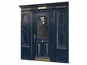 Entrance classic door 84 3D Model