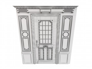 Entrance classic door 84 3D Model