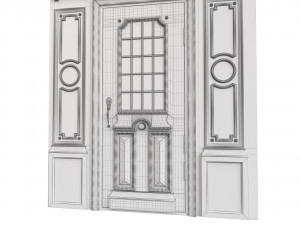 Entrance classic door 84 3D Model