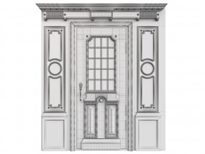 Entrance classic door 84 3D Model