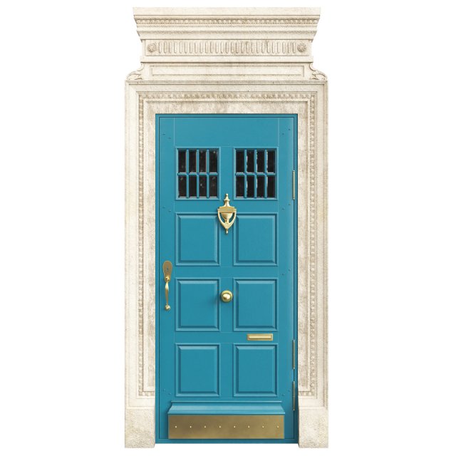 Entrance classic door 85 3D 模型 .c4d .max .obj .3ds .fbx .stl .blend 