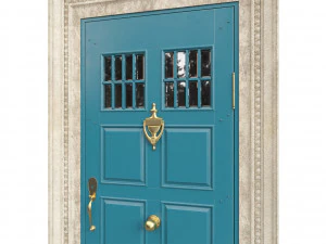 Entrance classic door 85 3D Model