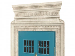 Entrance classic door 85 3D Model