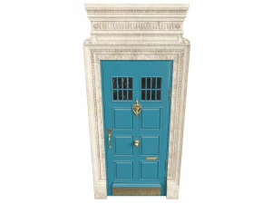 Entrance classic door 85 3D Model