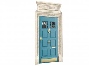 Entrance classic door 85 3D 模型
