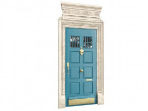 Entrance classic door 85 3D Model