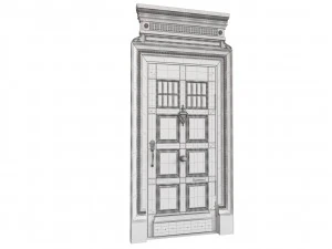 Entrance classic door 85 3D Model