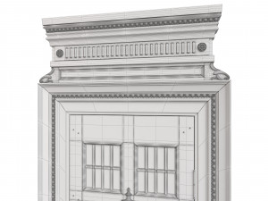 Entrance classic door 85 3D 模型