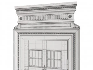 Entrance classic door 85 3D Model