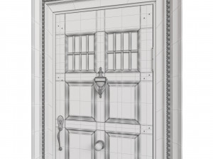 Entrance classic door 85 3D 模型