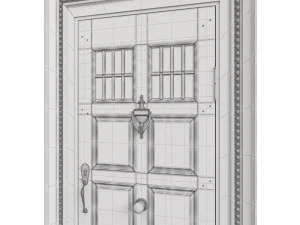 Entrance classic door 85 3D Model
