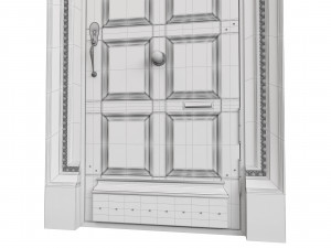 Entrance classic door 85 3D 模型
