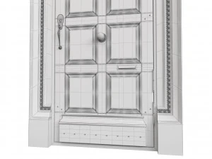 Entrance classic door 85 3D Model