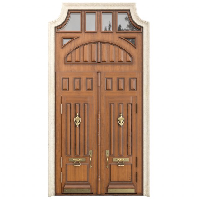 Entrance classic door 86 Modelo 3D .c4d .max .obj .3ds .fbx .stl .blend 