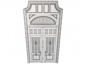 Entrance classic door 86 Modelo 3D