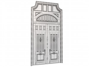Entrance classic door 86 Modelo 3D