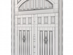Entrance classic door 86 Modelo 3D